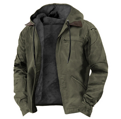 Color Cast Hooded Sweater
